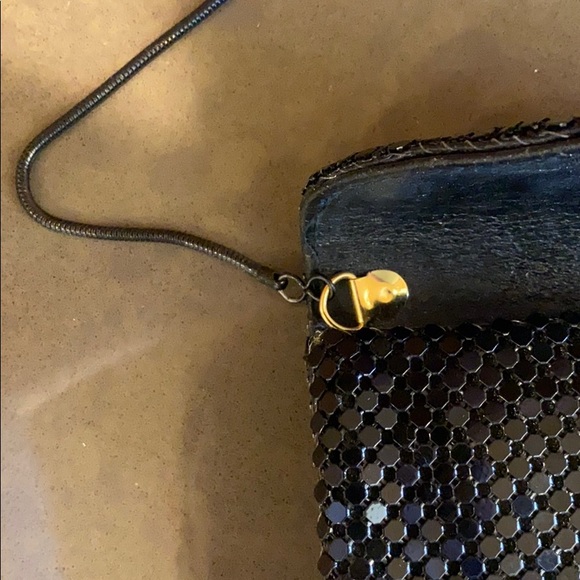 Vintage Black Chainlink Mini Evening Bag - Picture 7 of 9